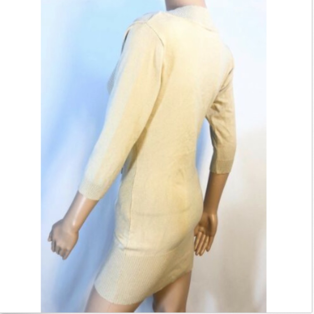 D&G Women's V-Neck Tunic Sweater Dress Bodycon M - Picture 3 of 8